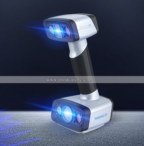 ماسح ضوئي الهجين الليزر الأزرق & LED Light Source Handheld 3D Scanner 
