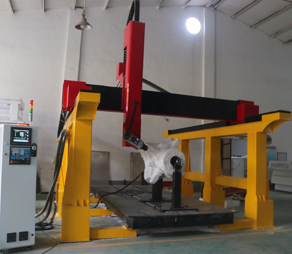 GC1325-CNC Router أربعة محور مع رأس أرجحة وجهاز دوار