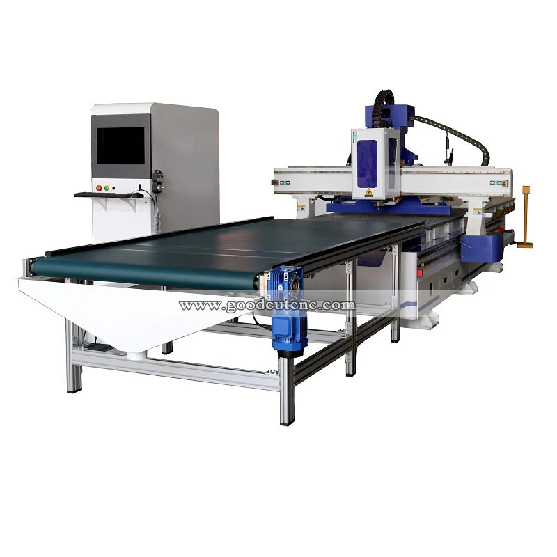 GC1325AF Nesting CNC آلات النجارة التلقائي مع التحميل والتفريغ الجهاز