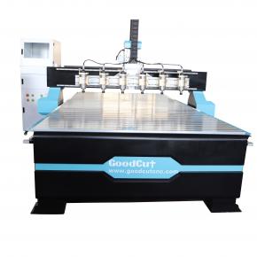 GC1325-6H CNC router متعدد الرأس آلة النجارة