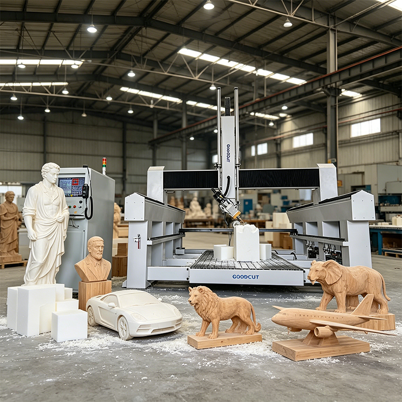راوتر CNC GC2040ATC-4 بـ 4 محاور لأنماط الصب بزاوية 180 درجة