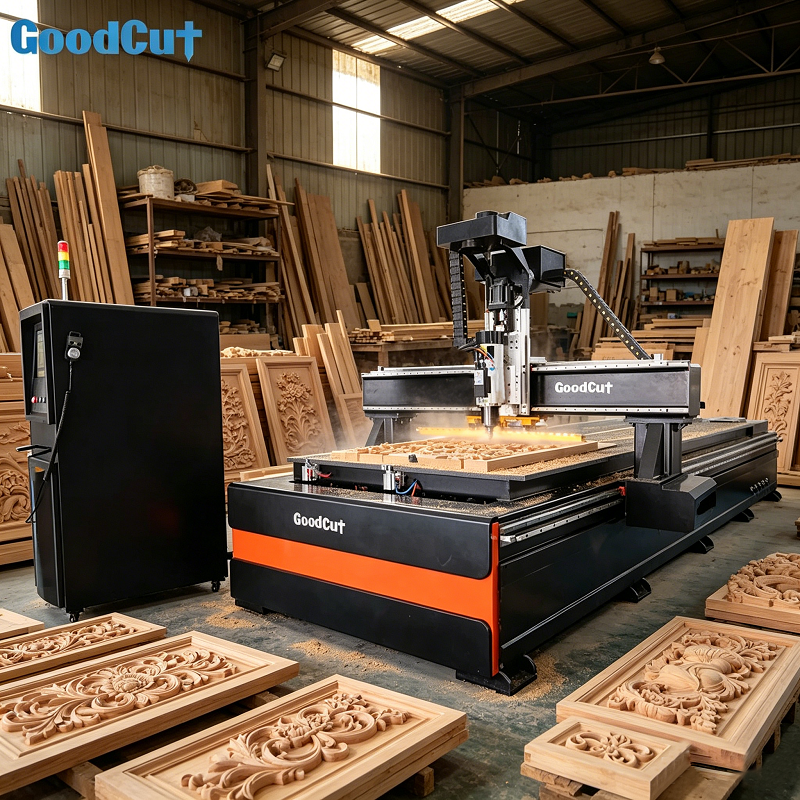 GC1545ATC 4.5M 6M 4*9 قدم ماكينة راوتر CNC بمبدّل أدوات أوتوماتيكي
