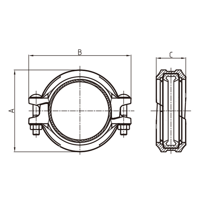 اقتران الوسادة الزاوية XGQT1GK