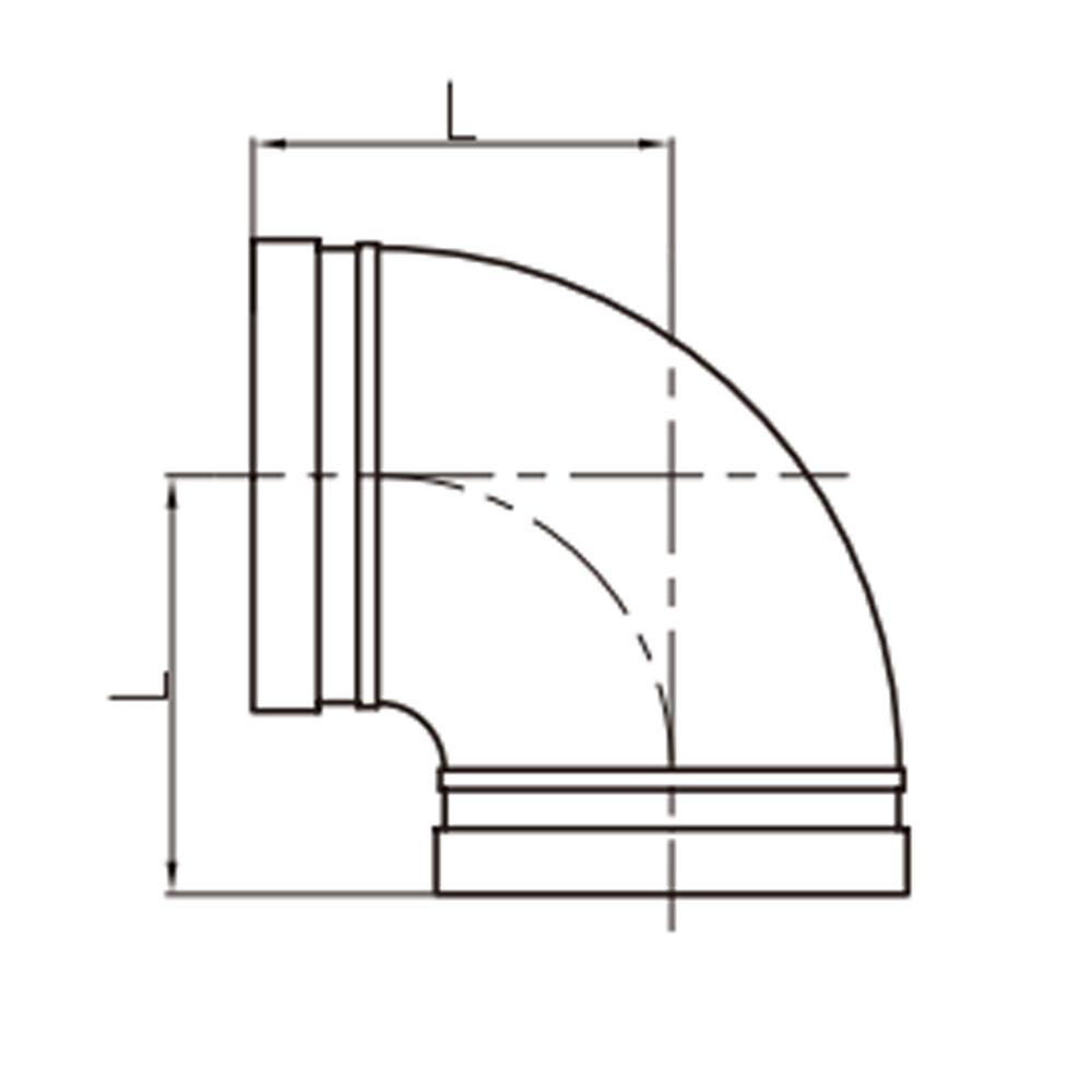 90°الكوع 90 درجة XGQT01