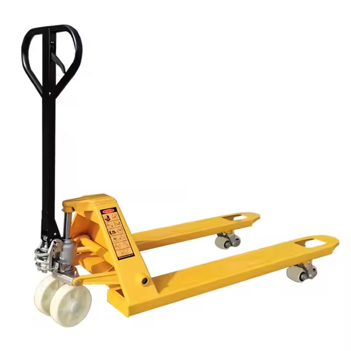 رافعة شوكية 3 أطنان رافعة شوكية بعجلات نايلون هيدروليكية يدوية بعجلات نايلون مع اختبار CE GS