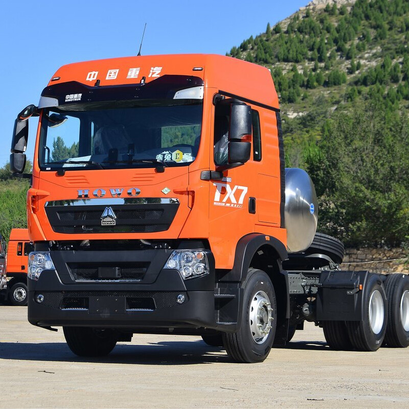 هاوو TX7 شاحنة ثقيلة 480 حصان 6X4 جرار غاز طبيعي مسال