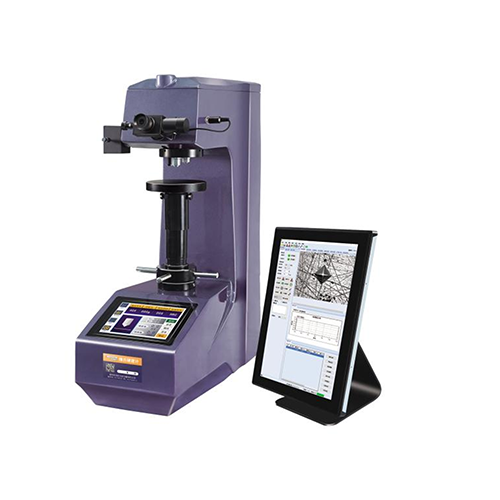 جهاز اختبار صلابة فيكرز VHVS-5/10/30/50AET بشاشة تعمل باللمس مزدوجة القياس التلقائي
