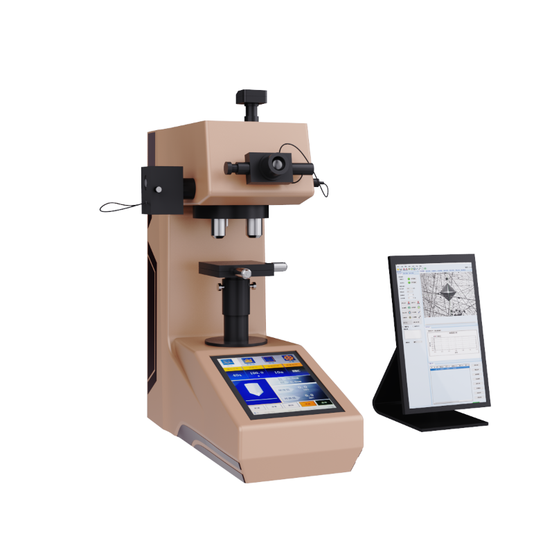 جهاز اختبار صلابة فيكرز ميكرو فيكرز بشاشة تعمل باللمس أوتوماتيكية مزدوجة VHVS-1000AT