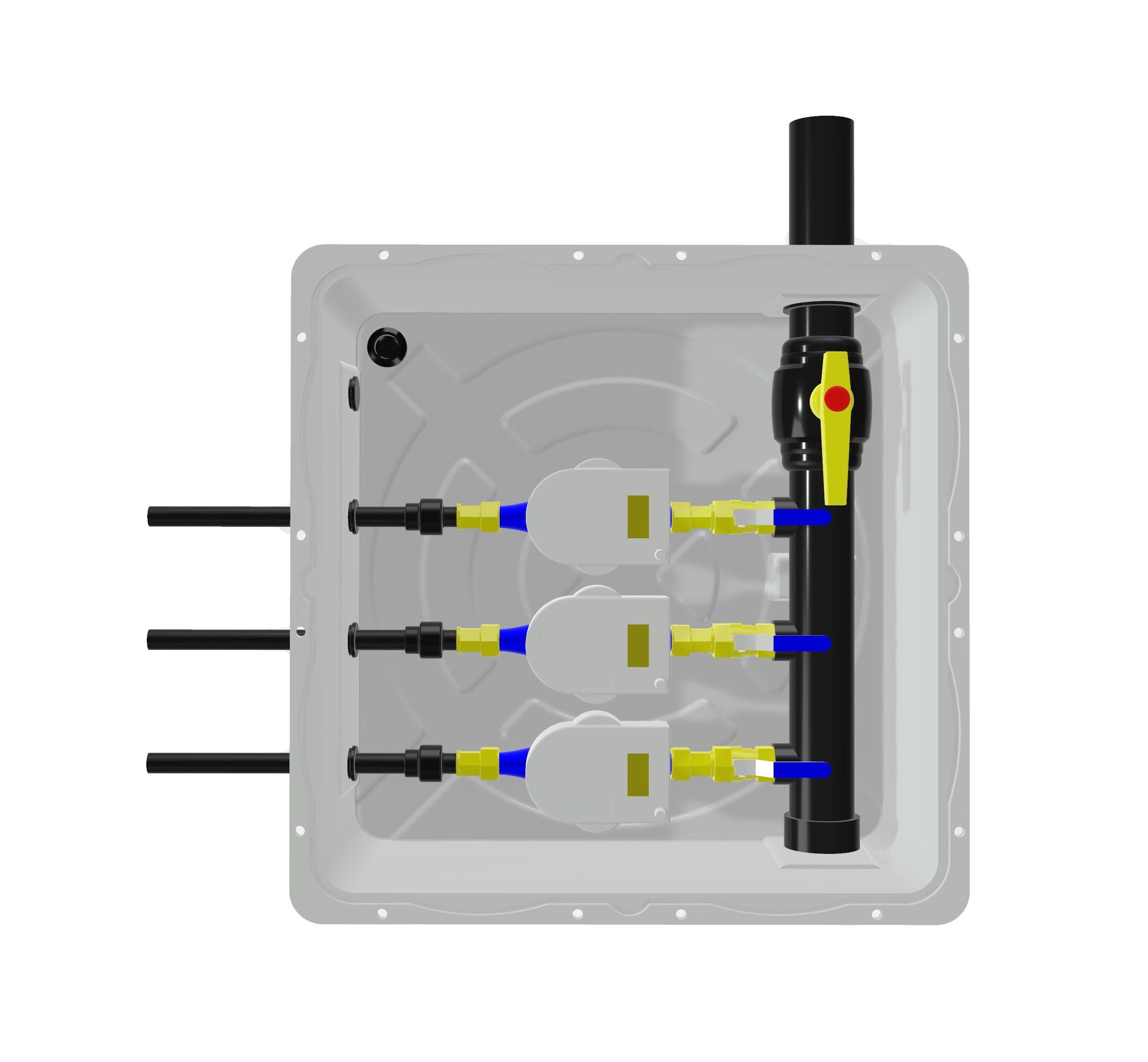 صندوق عداد مياه تحت الأرض طوله ثلاثة أمتار XS73F
