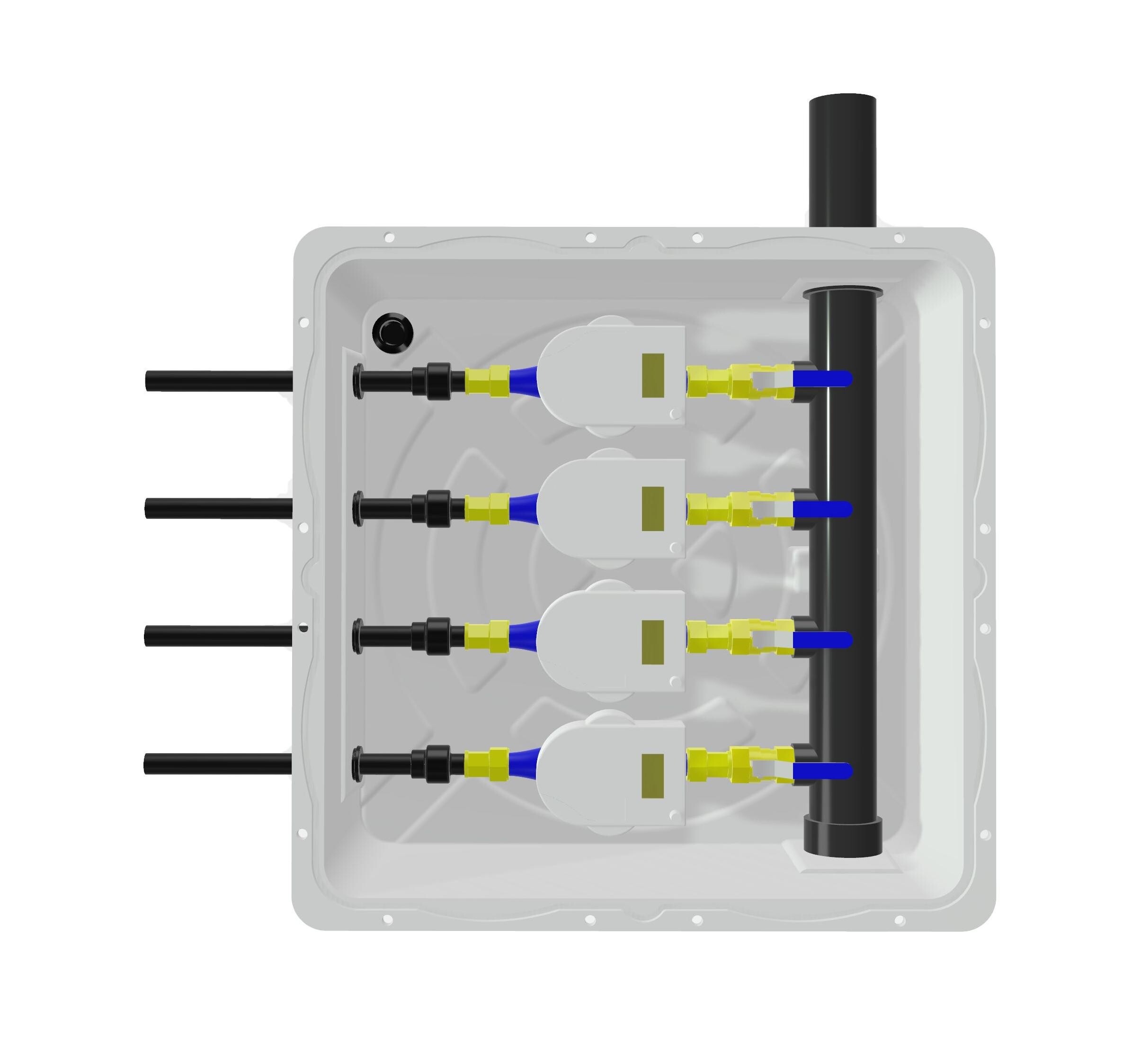 صندوق عداد مياه تحت الأرض طوله ثلاثة أمتار XS73F