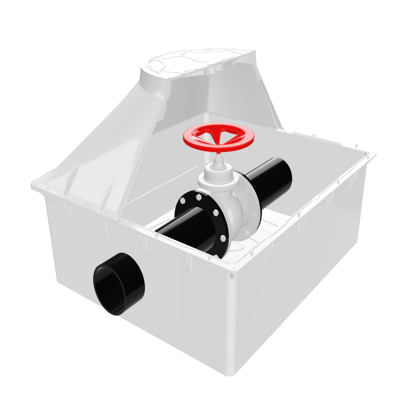 صندوق صمام بئر عداد المياه الجوفي FS9125