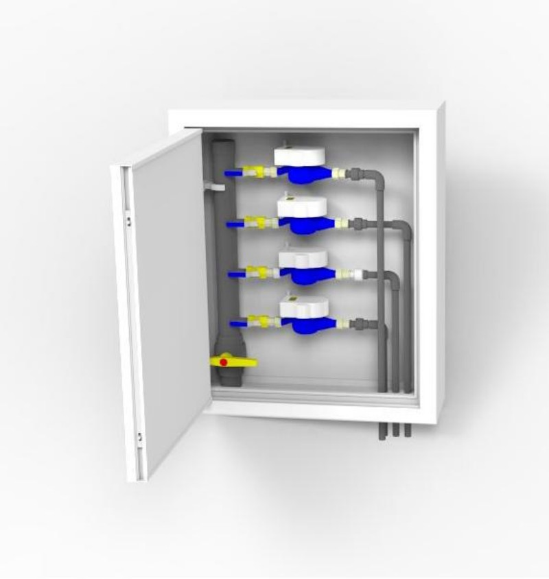 صندوق العدادات الأرضية رباعي الأمتار SP94B
