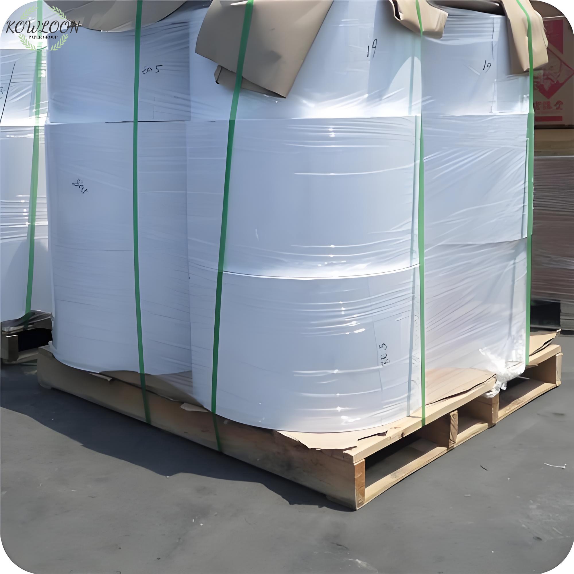 ورق حراري لفات كبيرة ضخمة ورق حراري لفات ضخمة للتصنيع 48 جرام 55 جرام 60 جرام 70 جرام 75 جرام مادة خام ورق حراري