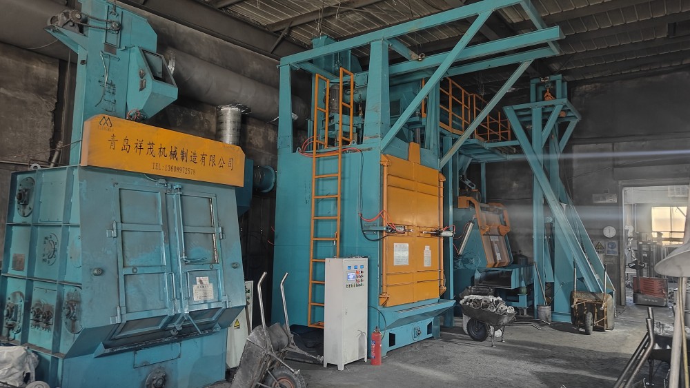 Fengcheng turbocharger shot blasting cleaning site