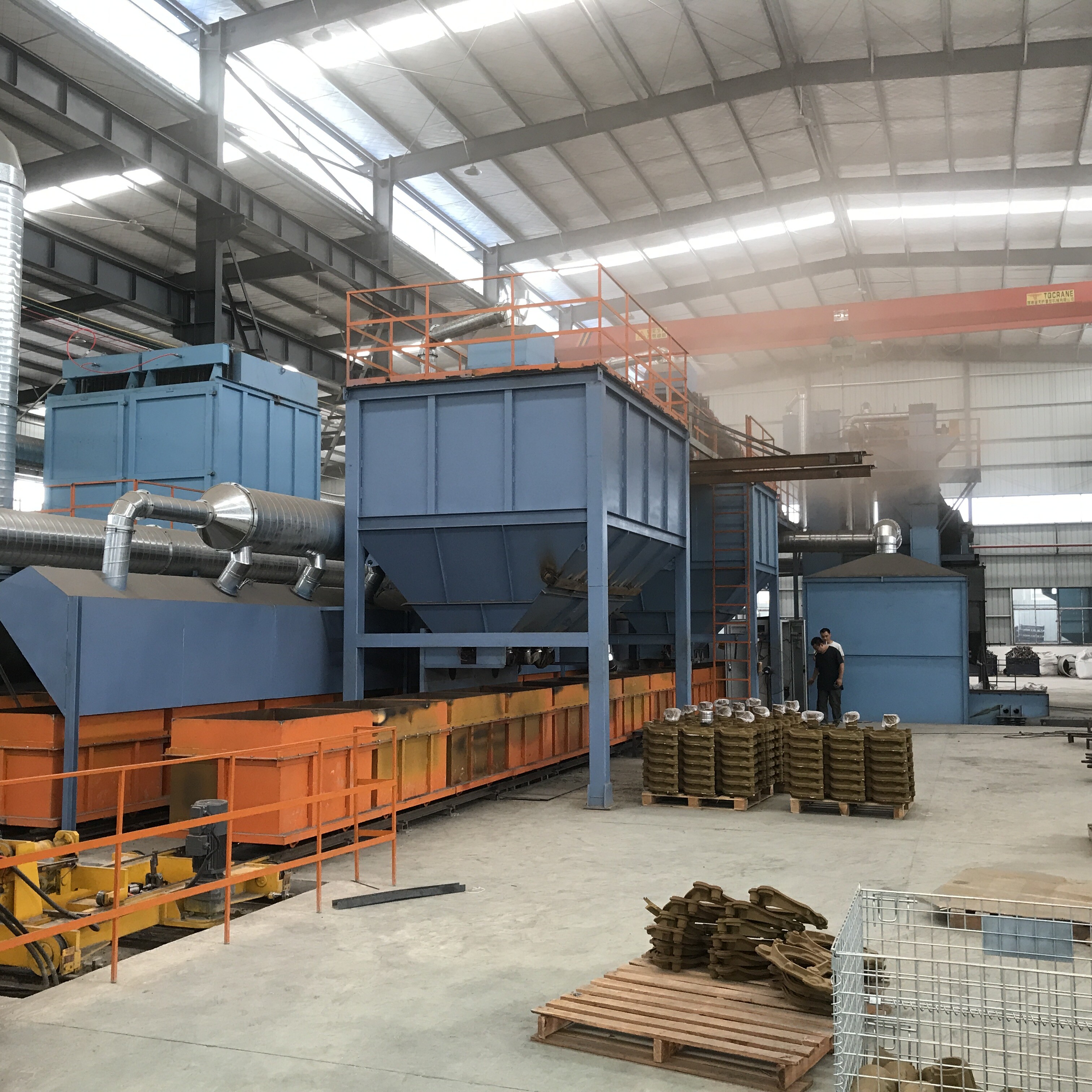 Shell pouring line 2