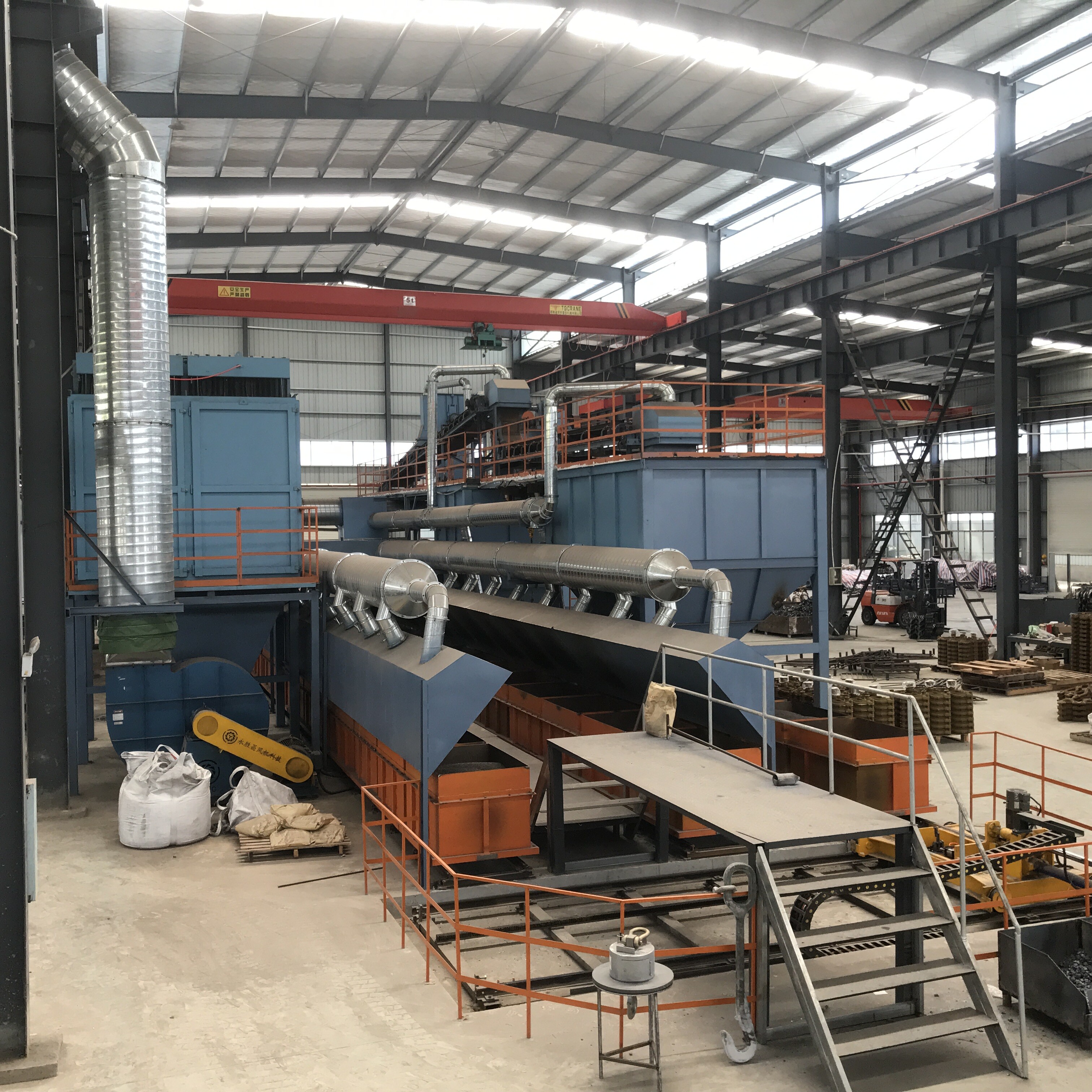 Shell pouring line 2