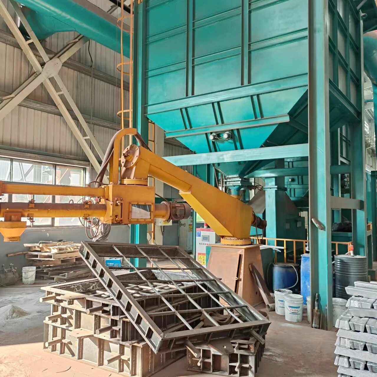 Resin sand line