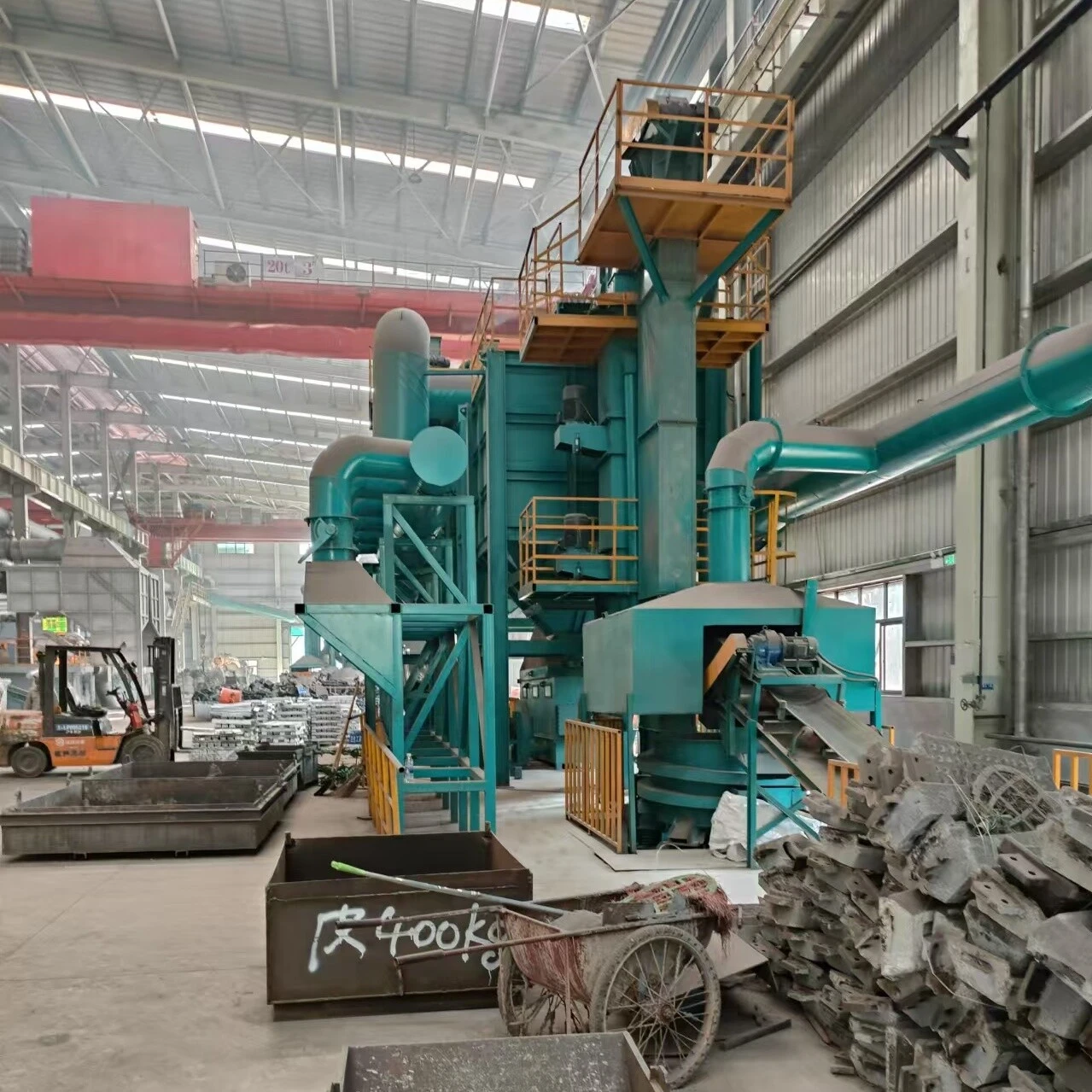 Resin sand line