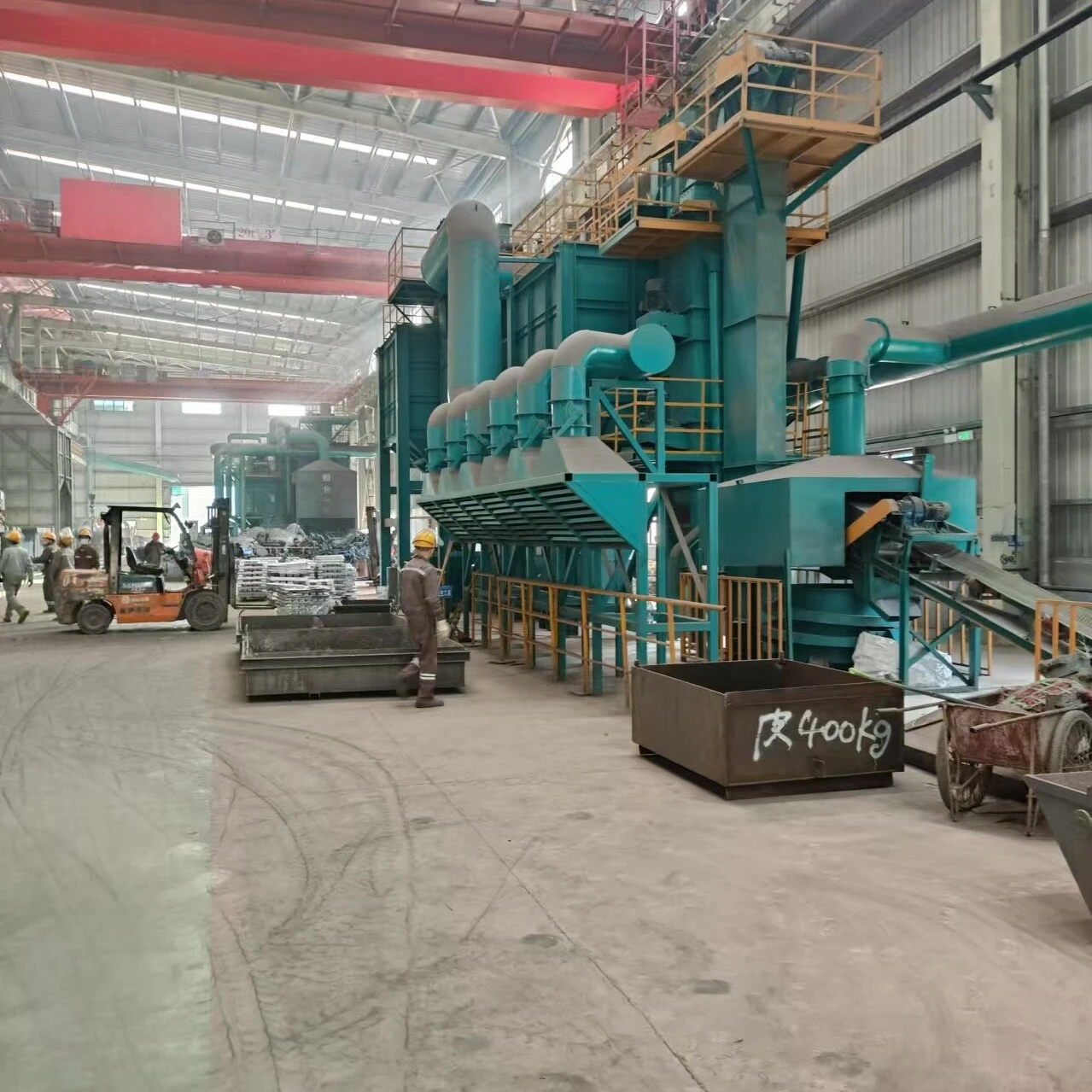 Resin sand line