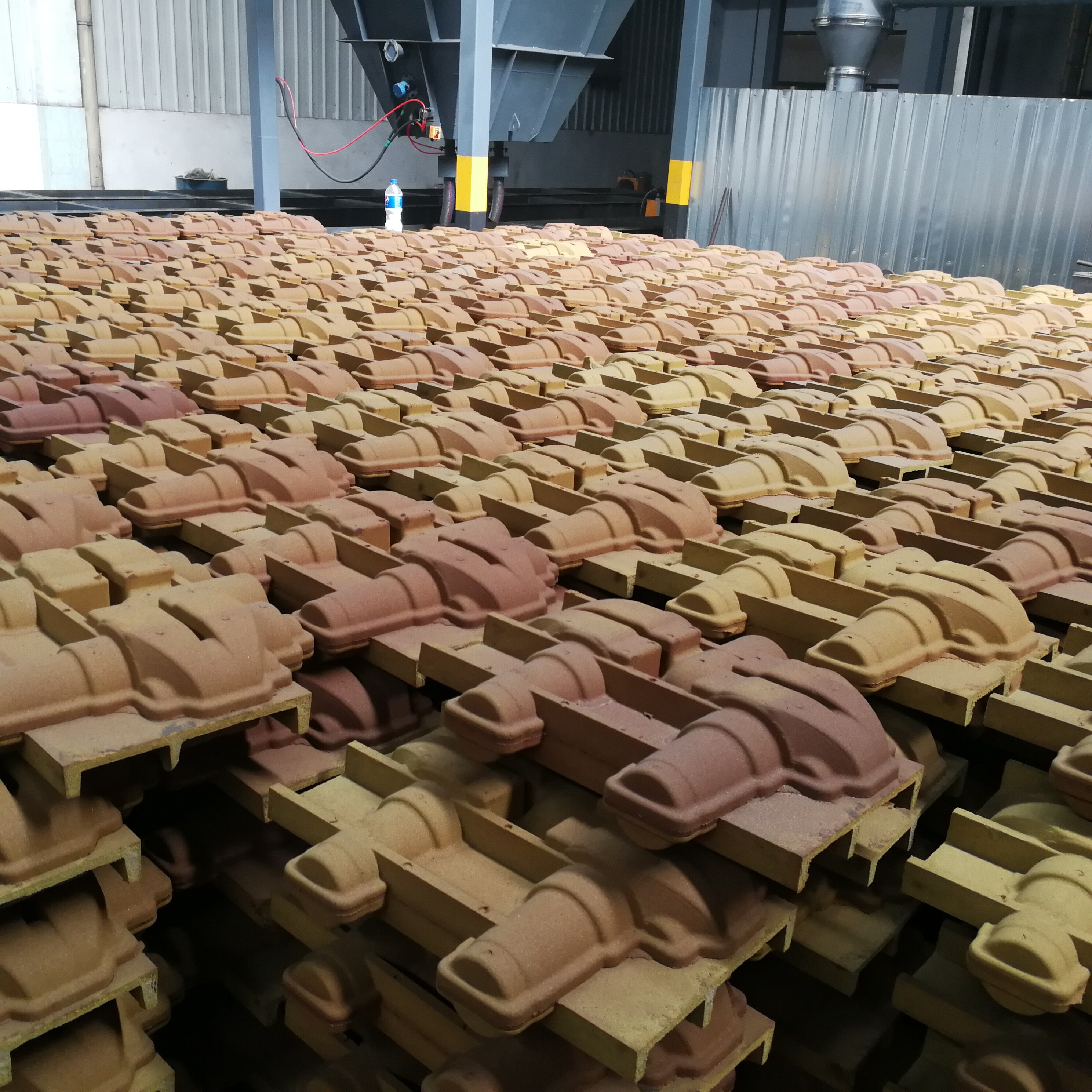 On site use of horizontal type shooting core machine