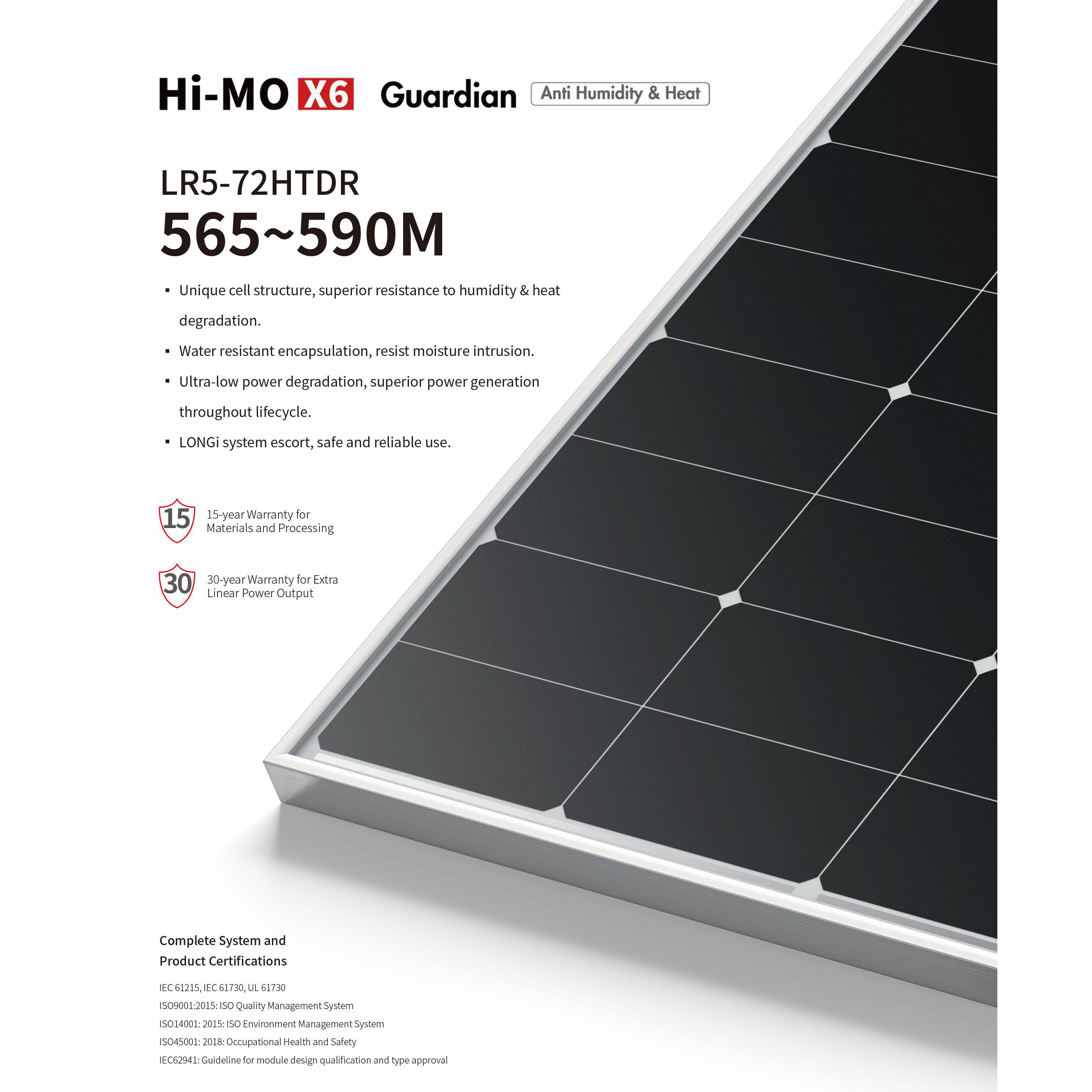 Longi Solar LR5-72HTDR 565-590M