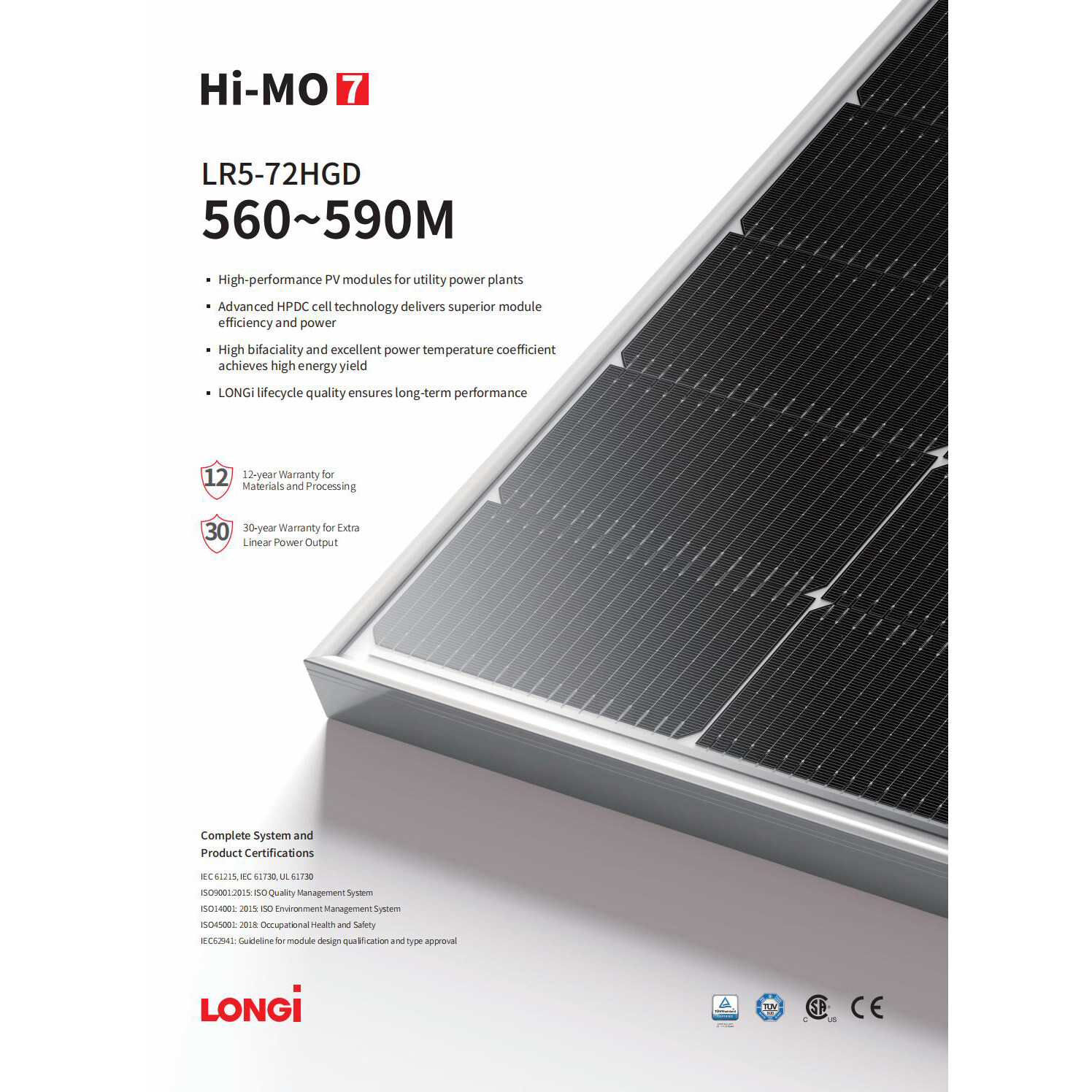 Longi Solar LR5-72HGD 560-590M