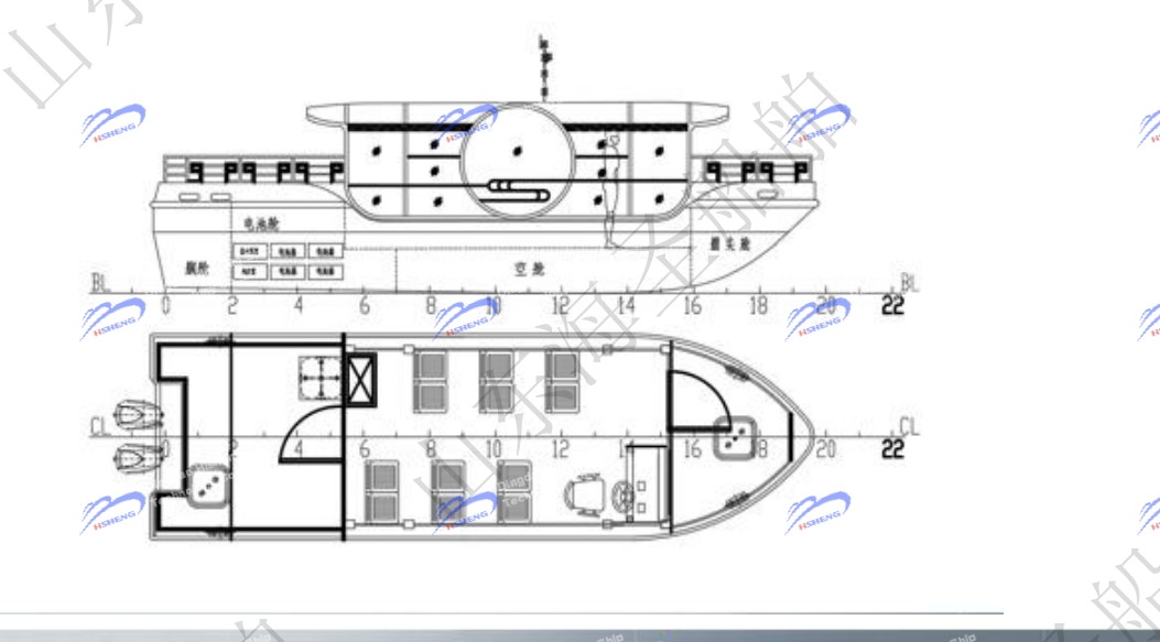 1200型铝合金电动观光游船 (2) 1200型铝合金电动观光游船 (2)