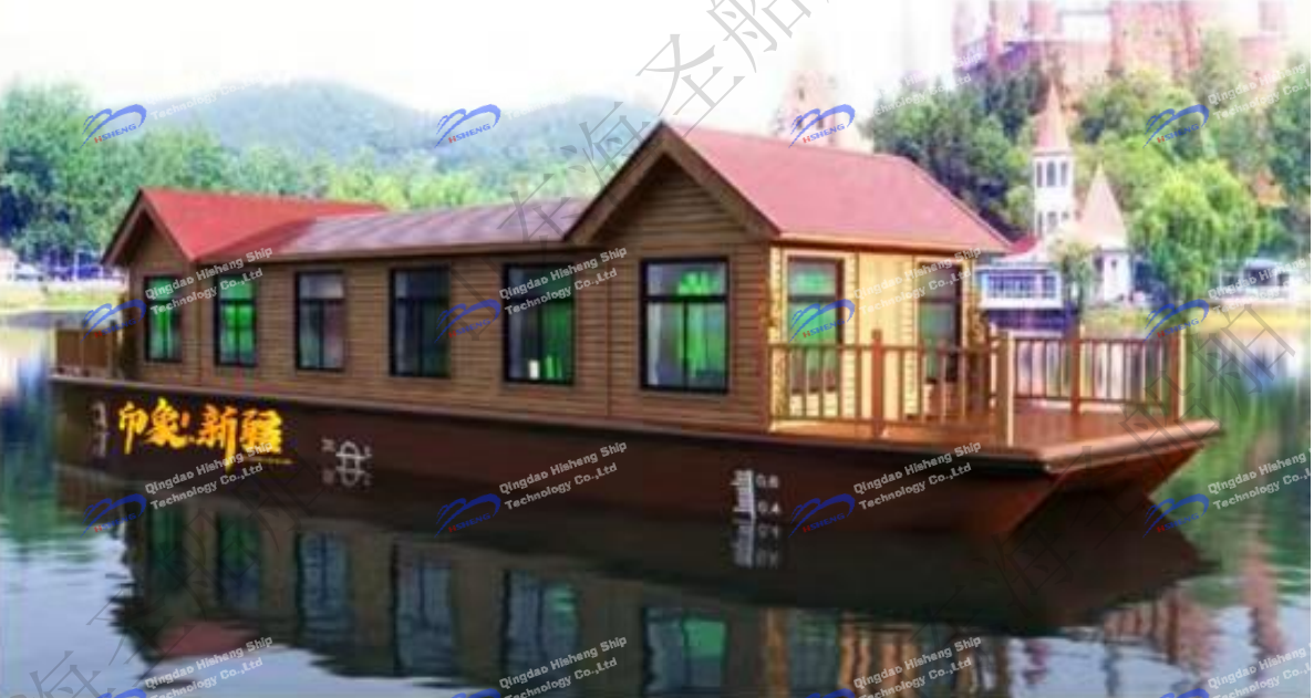 14.6m Aluminum Alloy Electric Sightseeing Houseboat