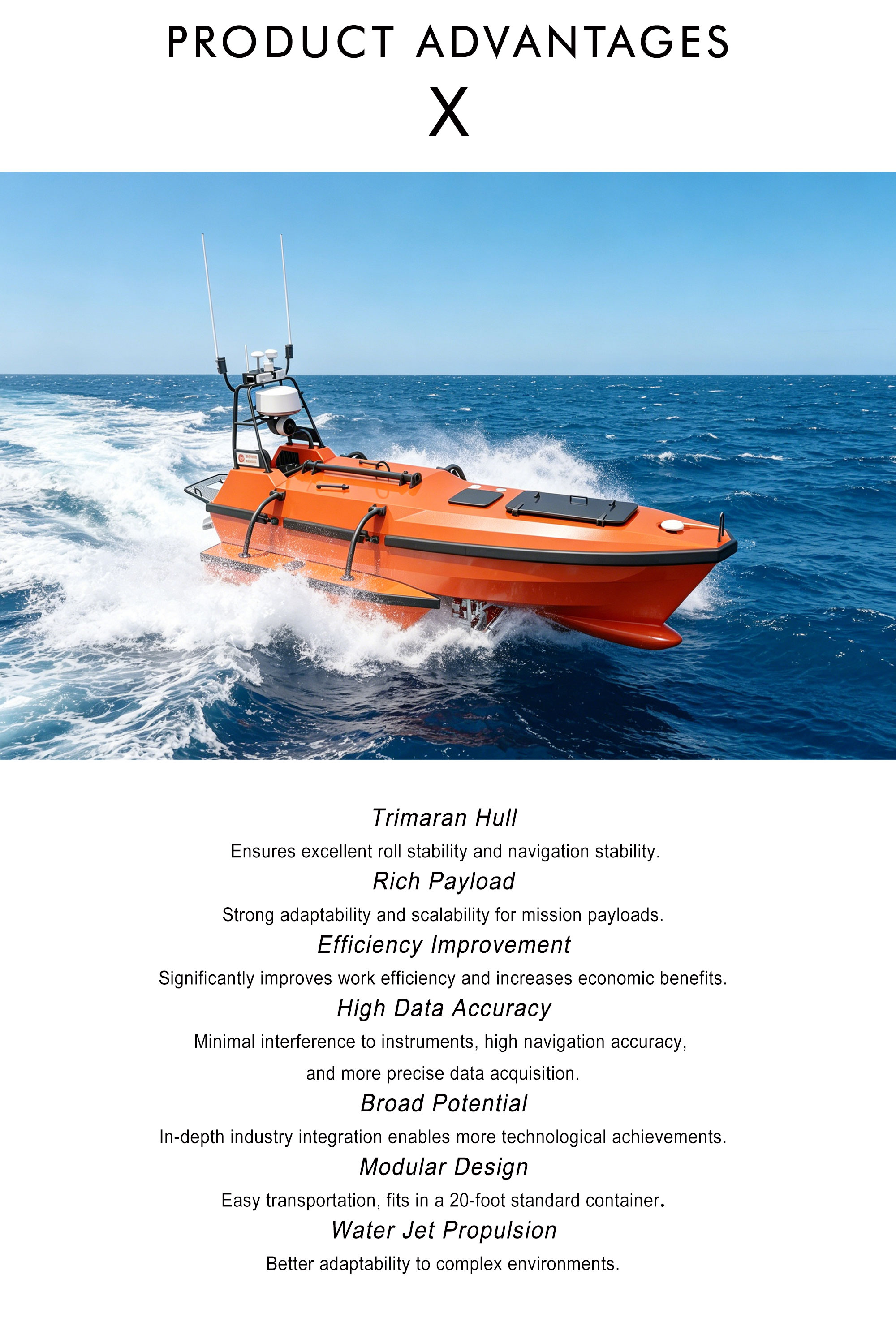 M80 Haisheng Seabed Detection Unmanned Vessel