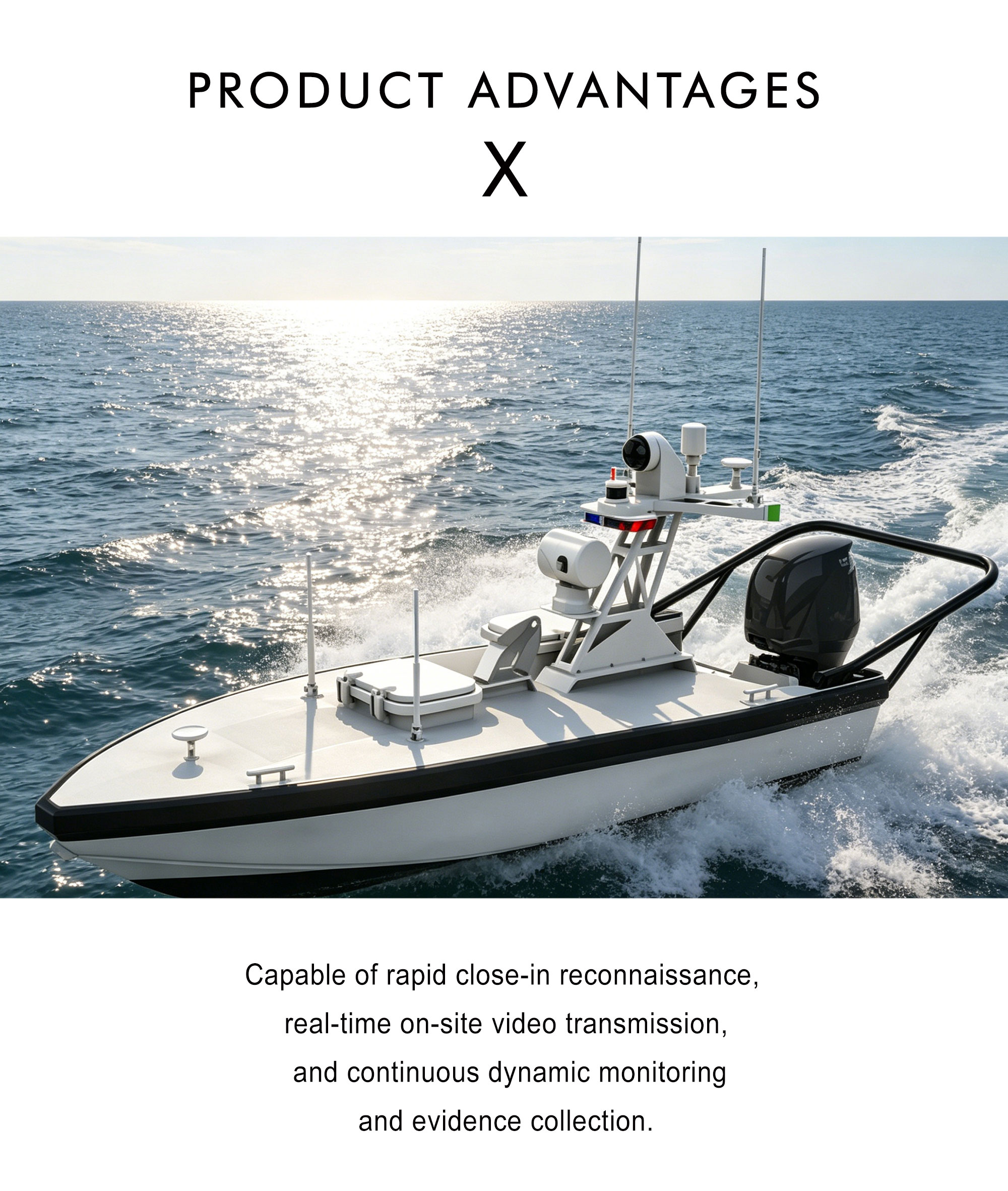 M75C Patrol and Evidence Collection Unmanned Boat