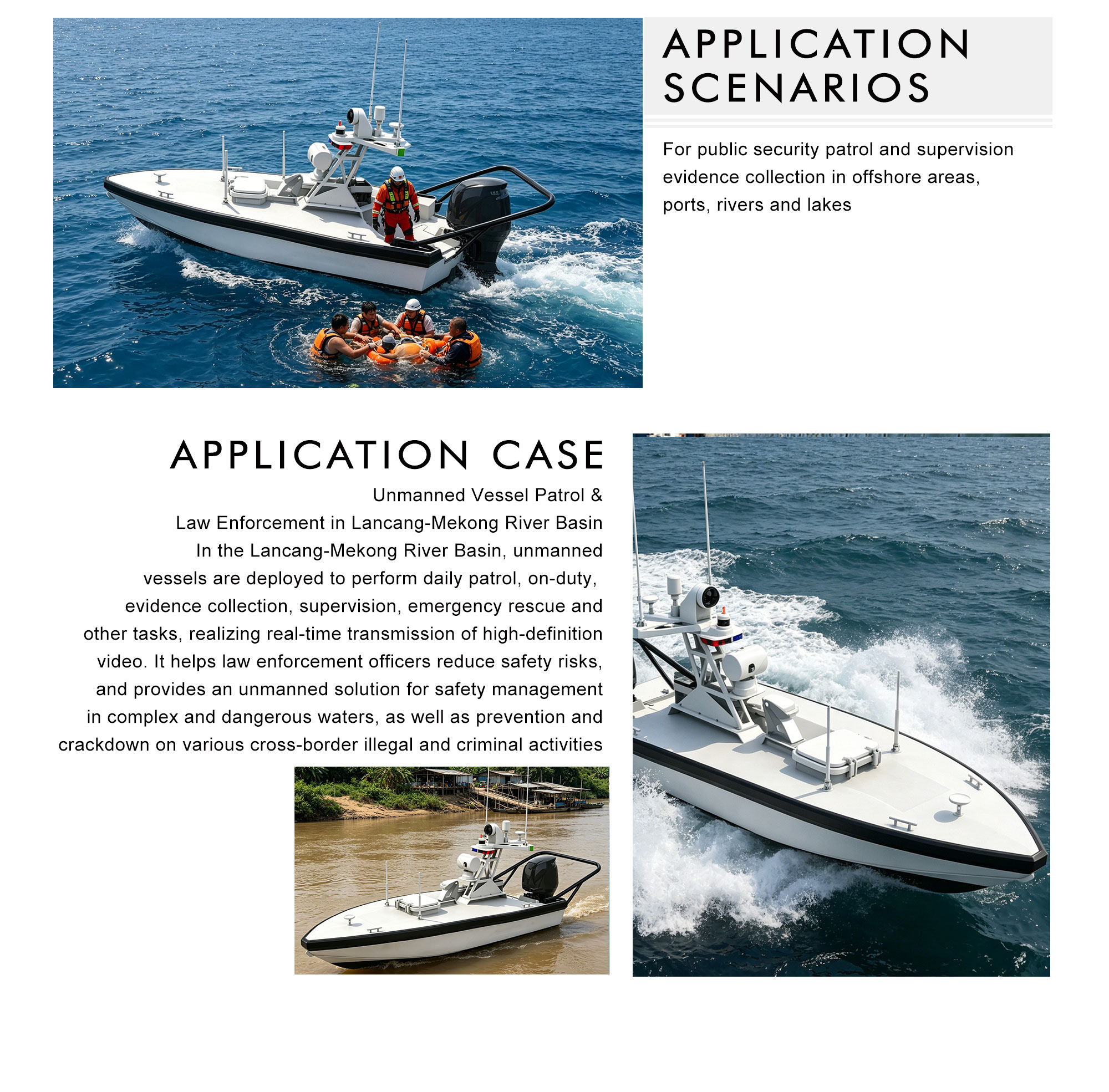 M75C Patrol and Evidence Collection Unmanned Boat