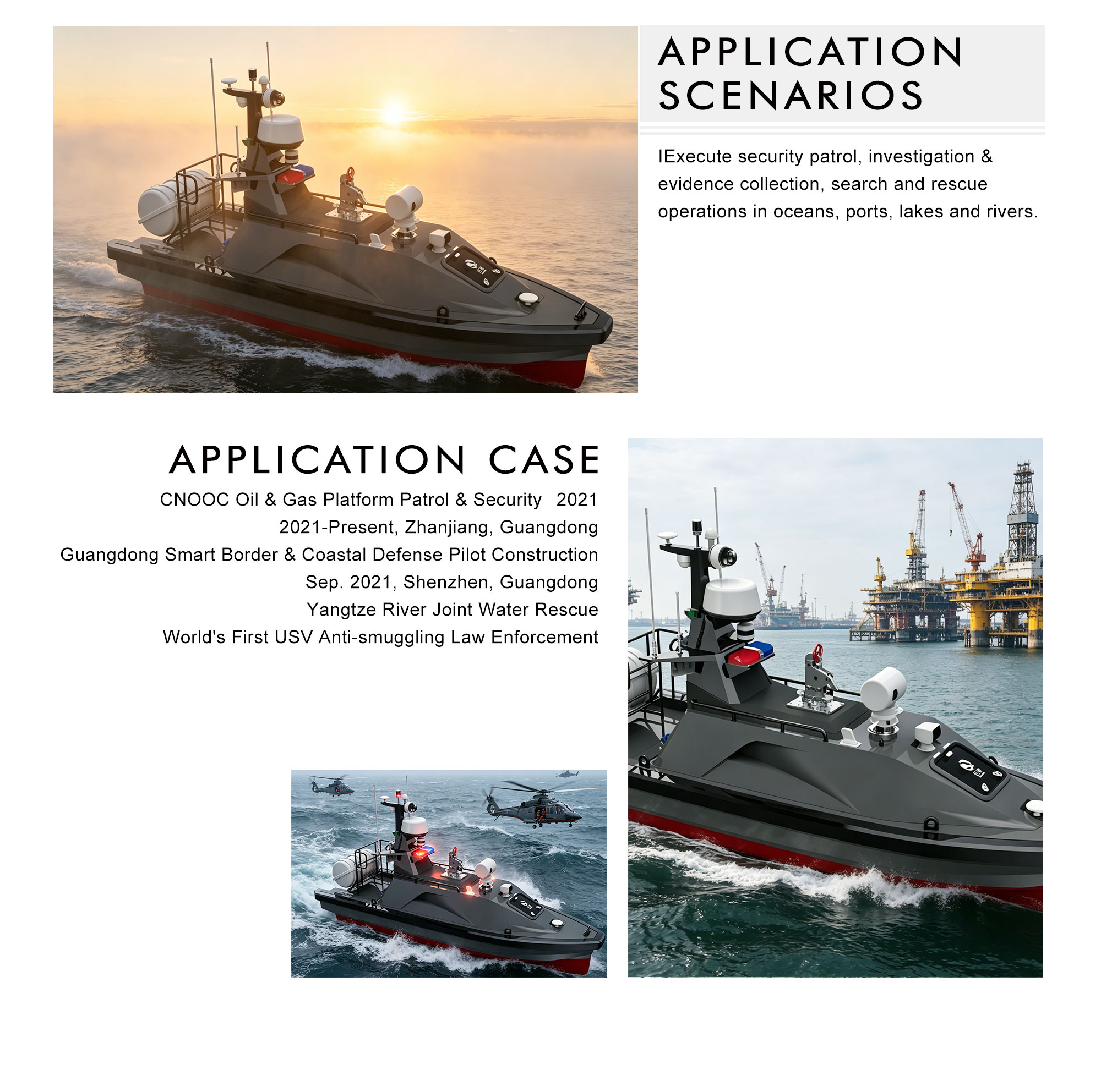 M75B Guardian Security and Rescue Unmanned Boat