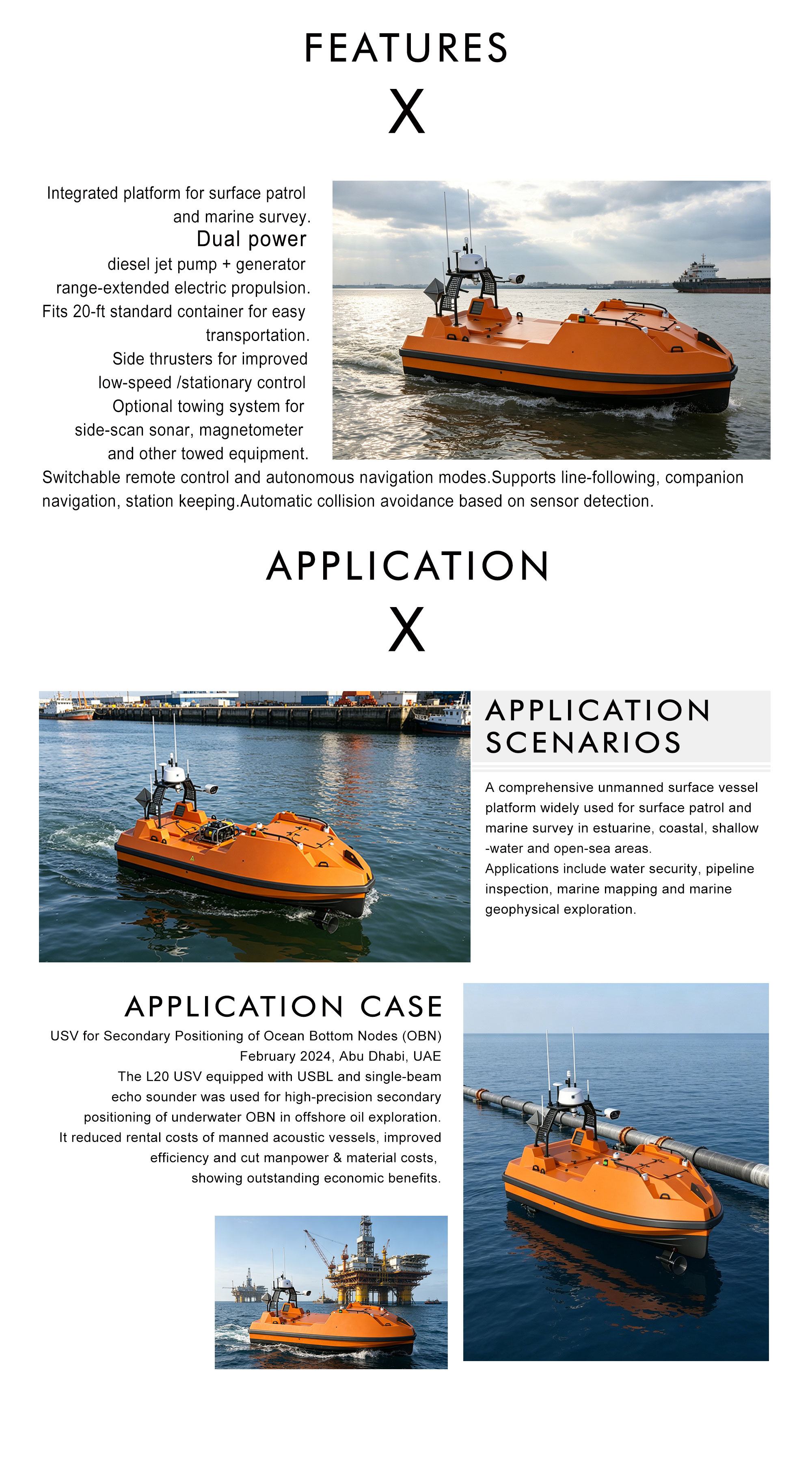 L20 patrol and test the unmanned boat