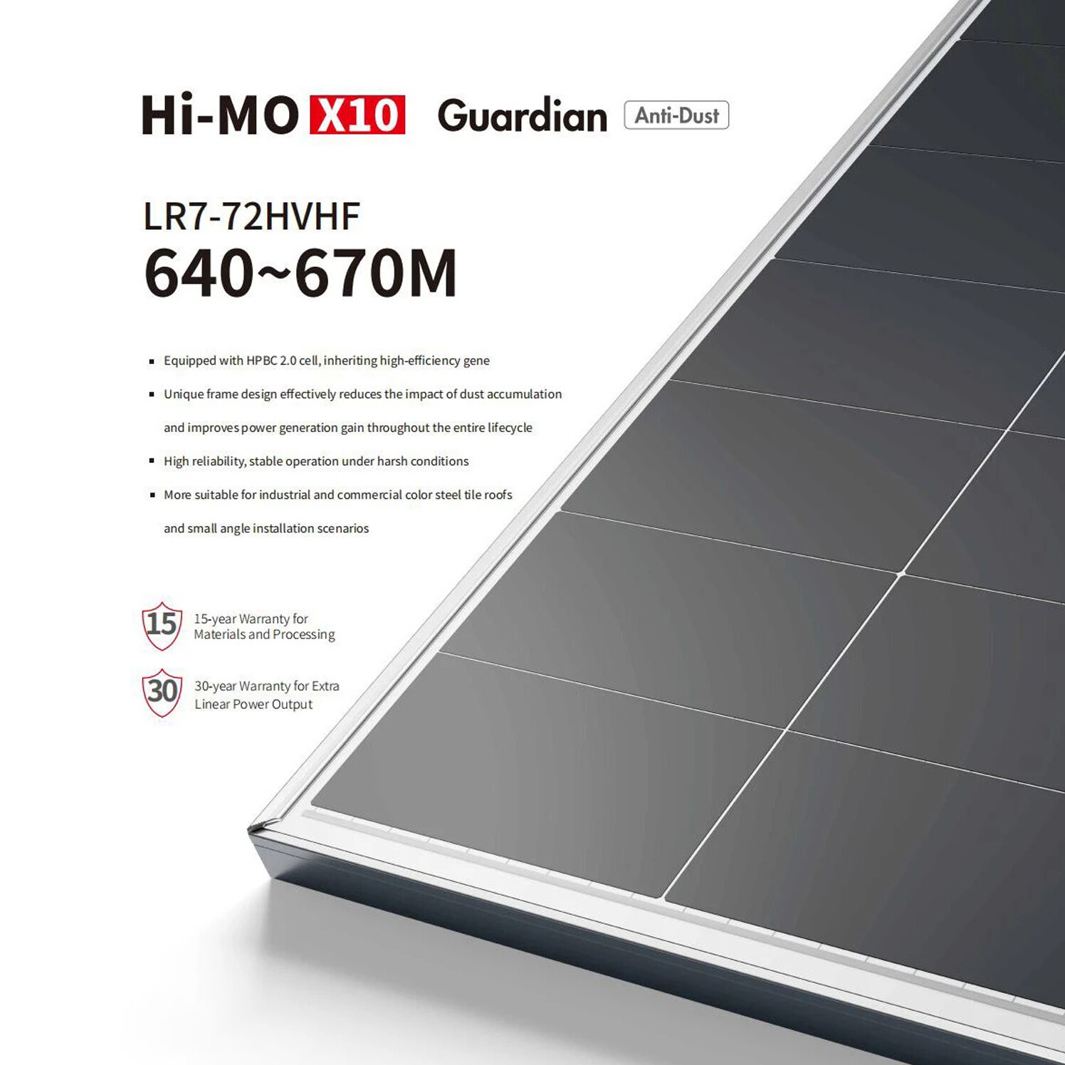 Longi Solar LR7-72HVHF 640-670M