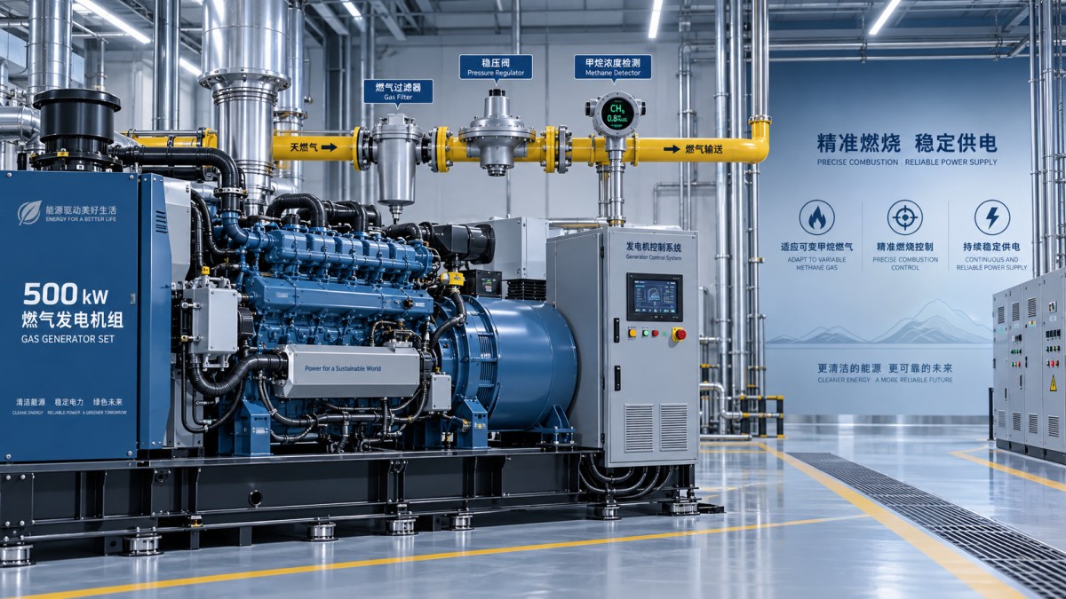 كيف يؤثر تباين الميثان على مجموعة مولدات غاز بقدرة 500 kW