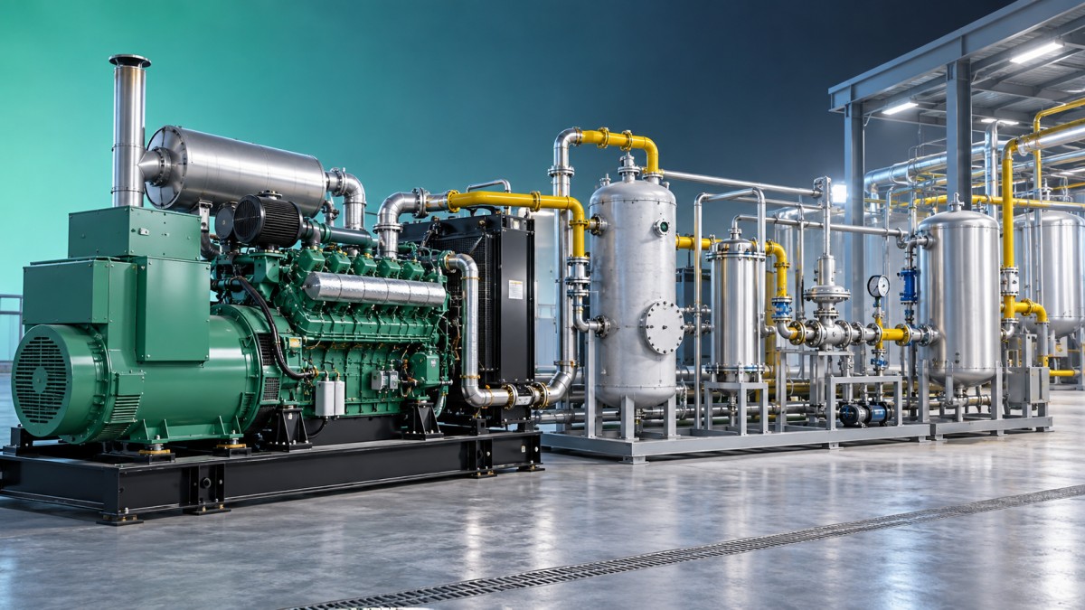هل يمكن لمجموعة مولدات غاز بقدرة 500 kW استخدام الغاز الحيوي المعالج بأمان؟