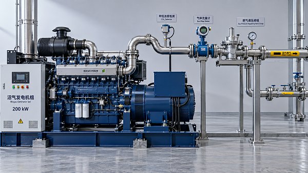كيف يؤثر محتوى الميثان في الطلب على الوقود لمولد يعمل بالغاز الحيوي بقدرة 200 kW