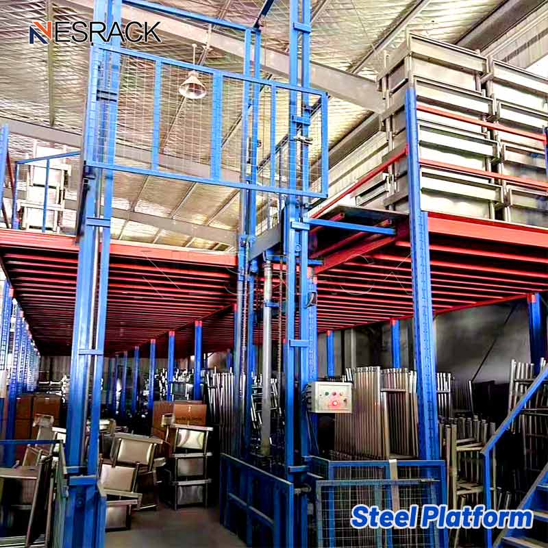 الميزانين والمنصة الفولاذية