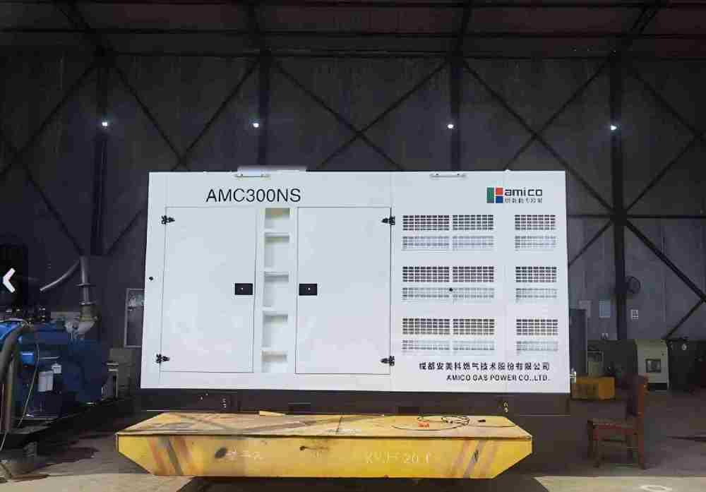 300kW مجموعة مولدات غاز معبأة في حاويات