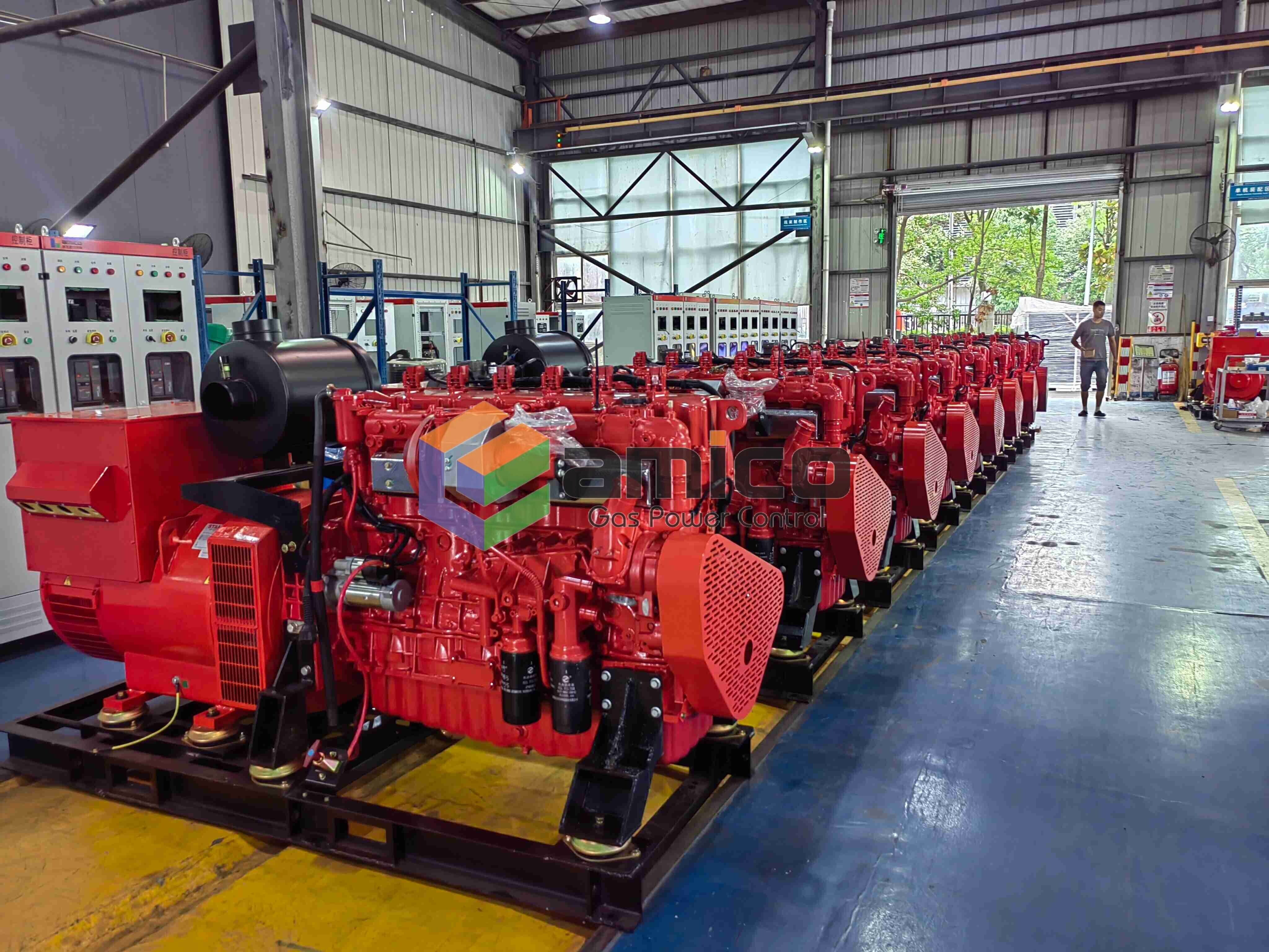مجموعة المولدات الغازية الصامتة من النوع الصامت 1200 كيلو وات
