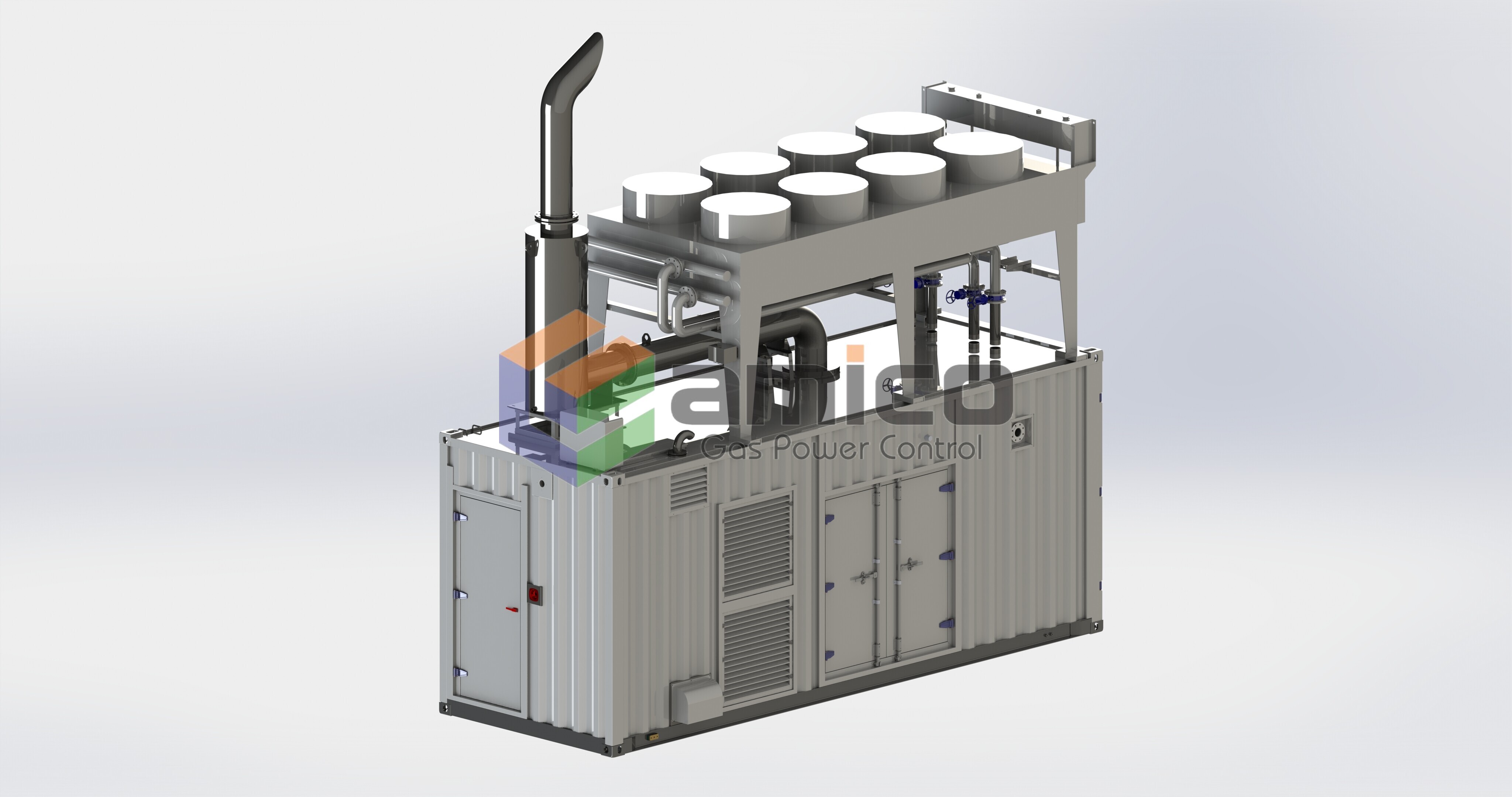 1200 كيلوواط (وحدة واحدة) مجموعة مولدات الغاز الطبيعي 1200 كيلوواط (وحدة واحدة)