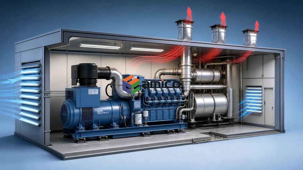 How Exhaust Treatment Affects Generator Room Ventilation Design How Exhaust Treatment Affects Generator Room Ventilation Design