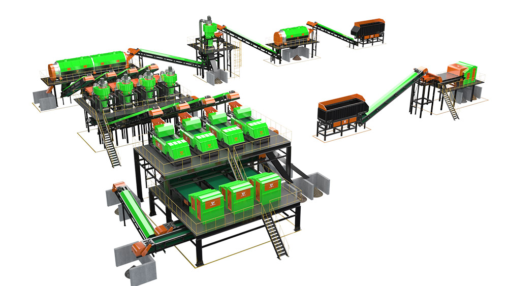 معدات الفرز بالتيار الدوامي