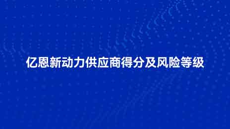 ENE Yeni Enerji Tedarikçisi Puanları ve Risk Seviyeleri
