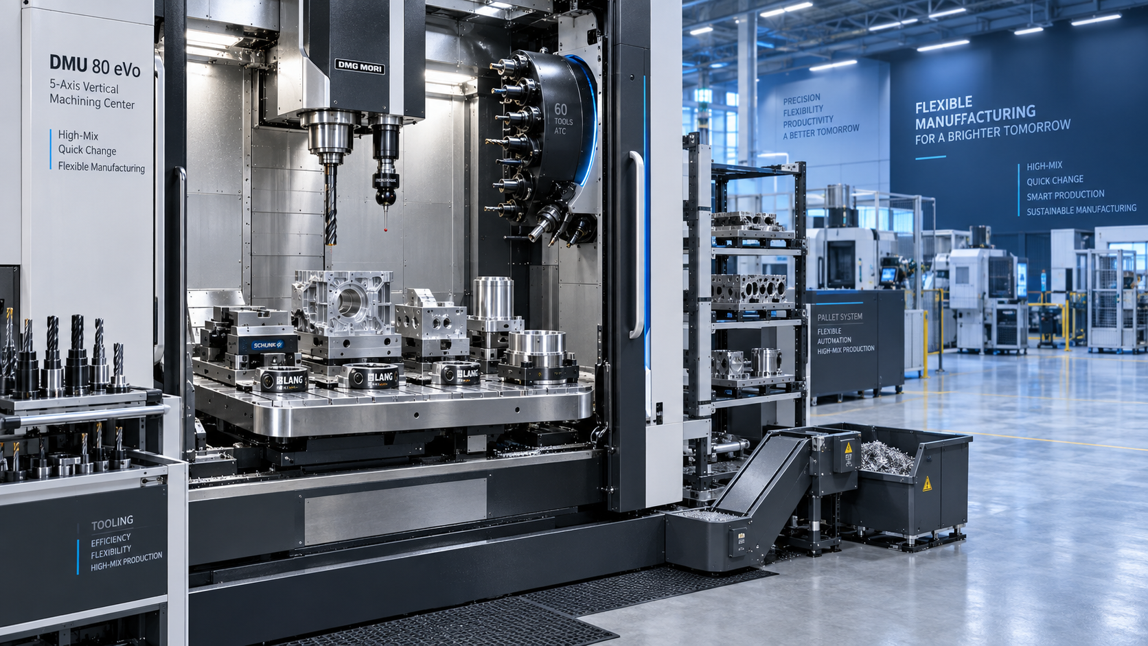 How to Size a Vertical Machining Center for High-Mix Production Lines كيفية تحديد حجم مركز تشغيل رأسي لخطوط الإنتاج عالية التنوع