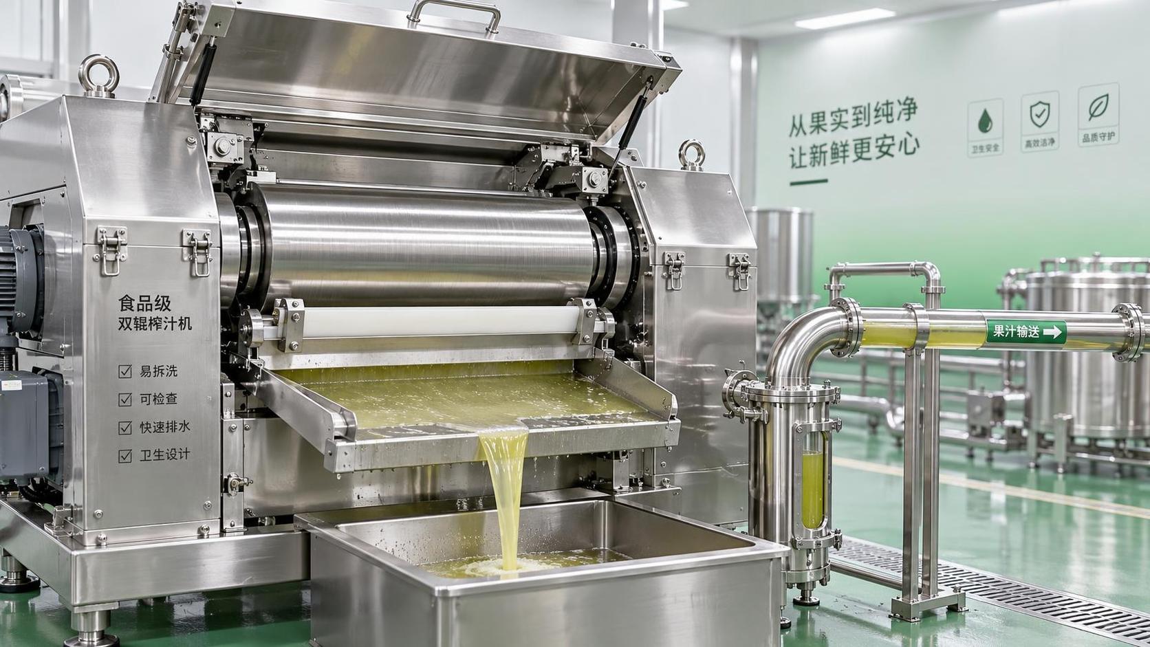 Key Hygiene and Cleanability Requirements for Double Roller Juicer Procurement