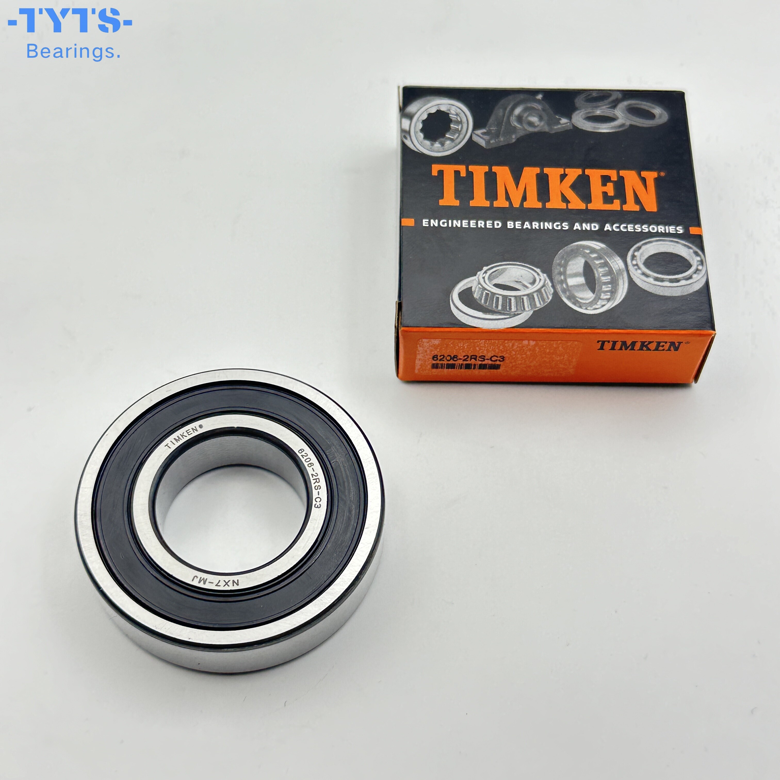محامل كريات الأخدود العميق TIMKEN 6206-2RS-C3