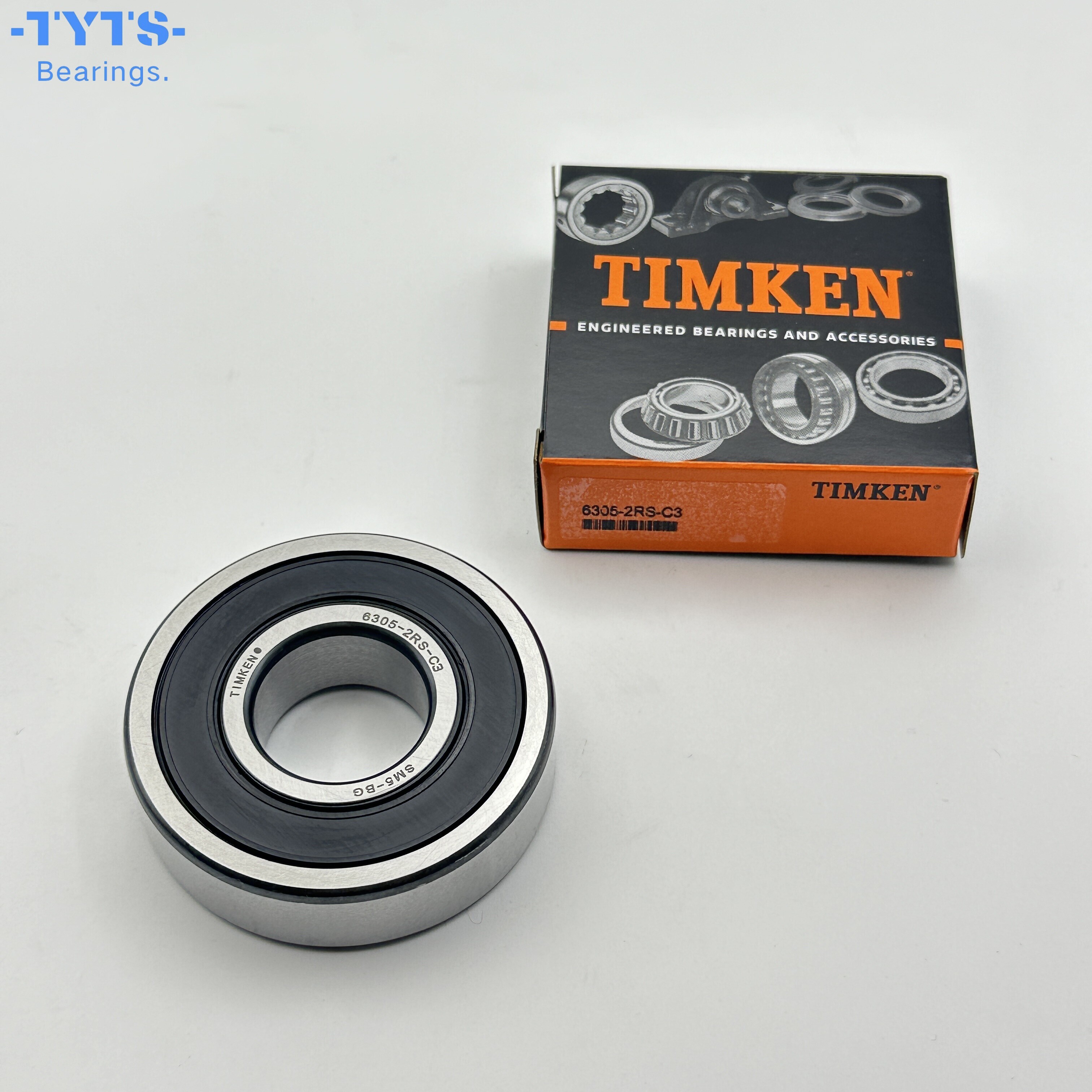 TIMKEN 6305-2RS-C3 محامل كروية مزودة بأخاديد عميقة
