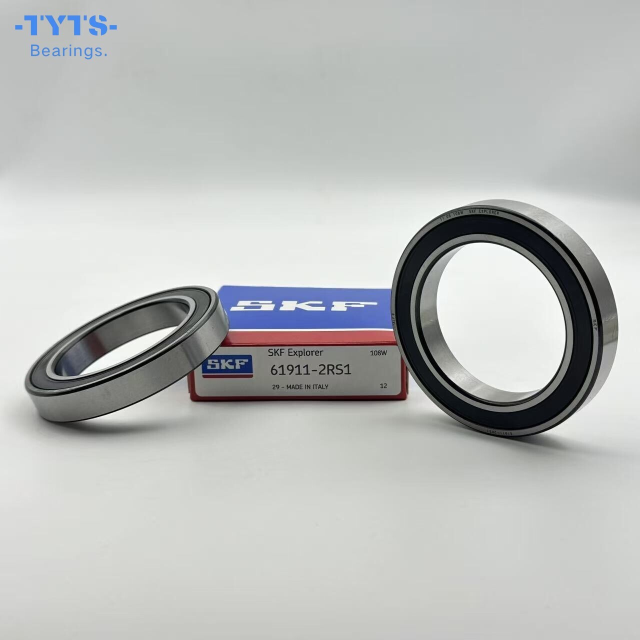 SKF 61911-2RS1 محمل كروي ذو أخدود عميق ذو جدار رقيق