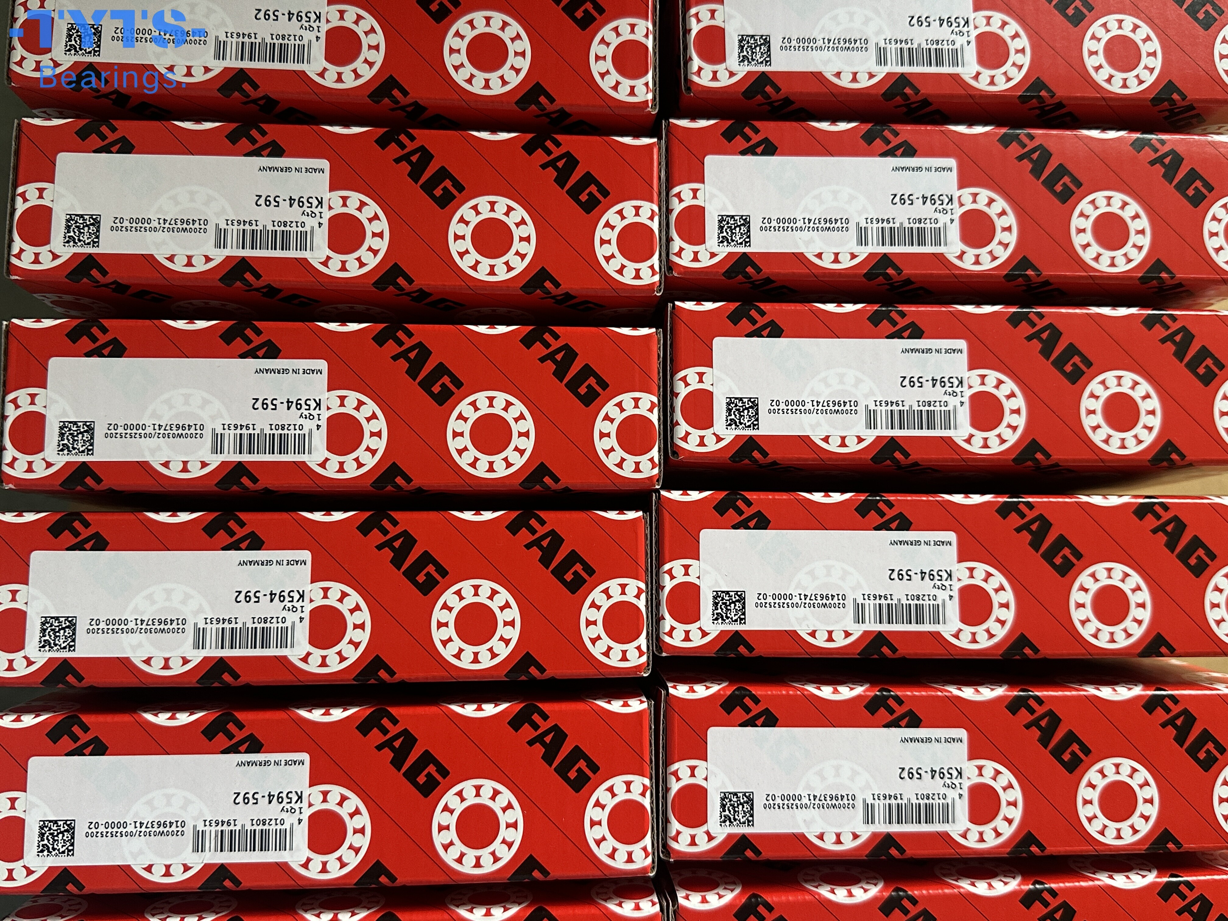 استيراد أصلي من ألمانيا K594-592 محامل بكرات مخروطية قياسية بريطانية FAG